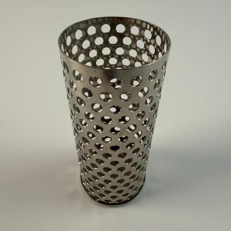 304 stainless steel bottom punched filter cartridge - Industrial Filter Mesh